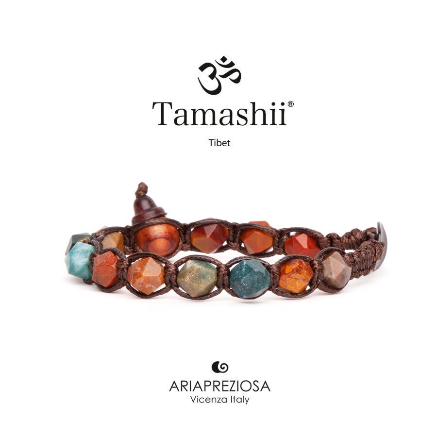 Bracciale Unisex Tamashii In Ematite – Pietre Naturali 6mm, Taglia Unica Regolabile