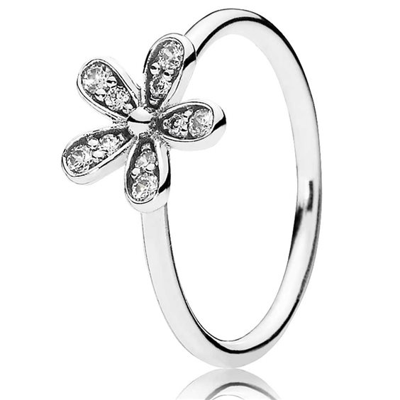 Pandora Charm Argento Sterling Anello Margherite Pandora Indossato