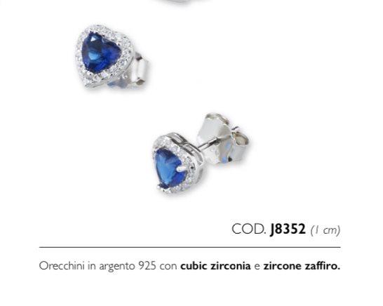 Orecchini a bottone in argento 925 - Italia