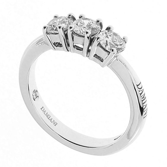 Oiritaly Ring Woman Damiani 20083737 Scelgo Te White Gold