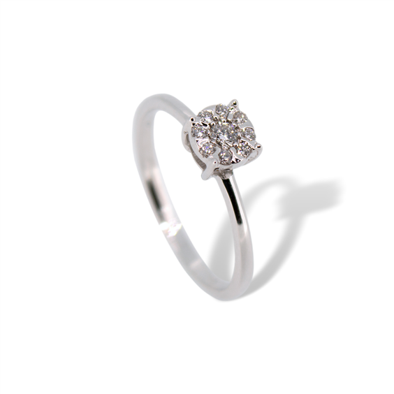 Oiritaly Anello Donna PG Gioielli ANDIAM/1 Oro bianco