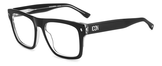 Oiritaly Montatura vista Uomo Dsquared ICON 0018BLACK CRYSTL52