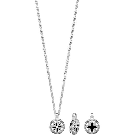 Collana Kidult Girocollo In Acciaio 316L E PVD Gold - Simboli - Gioiello Unisex Ricco Di Significato
