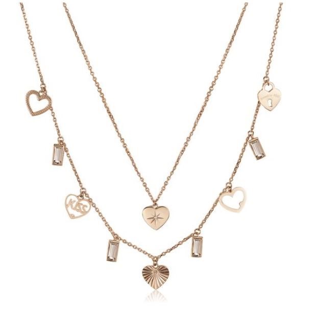 Brosway Collana Chant BAH10 In Acciaio E Cristalli - Oro Rosa Con Pendente Cuore, Regalo Donna - 3