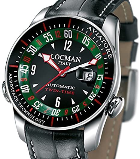 Oiritaly Reloj Mecánico Hombre Locman Aviatore Relojes