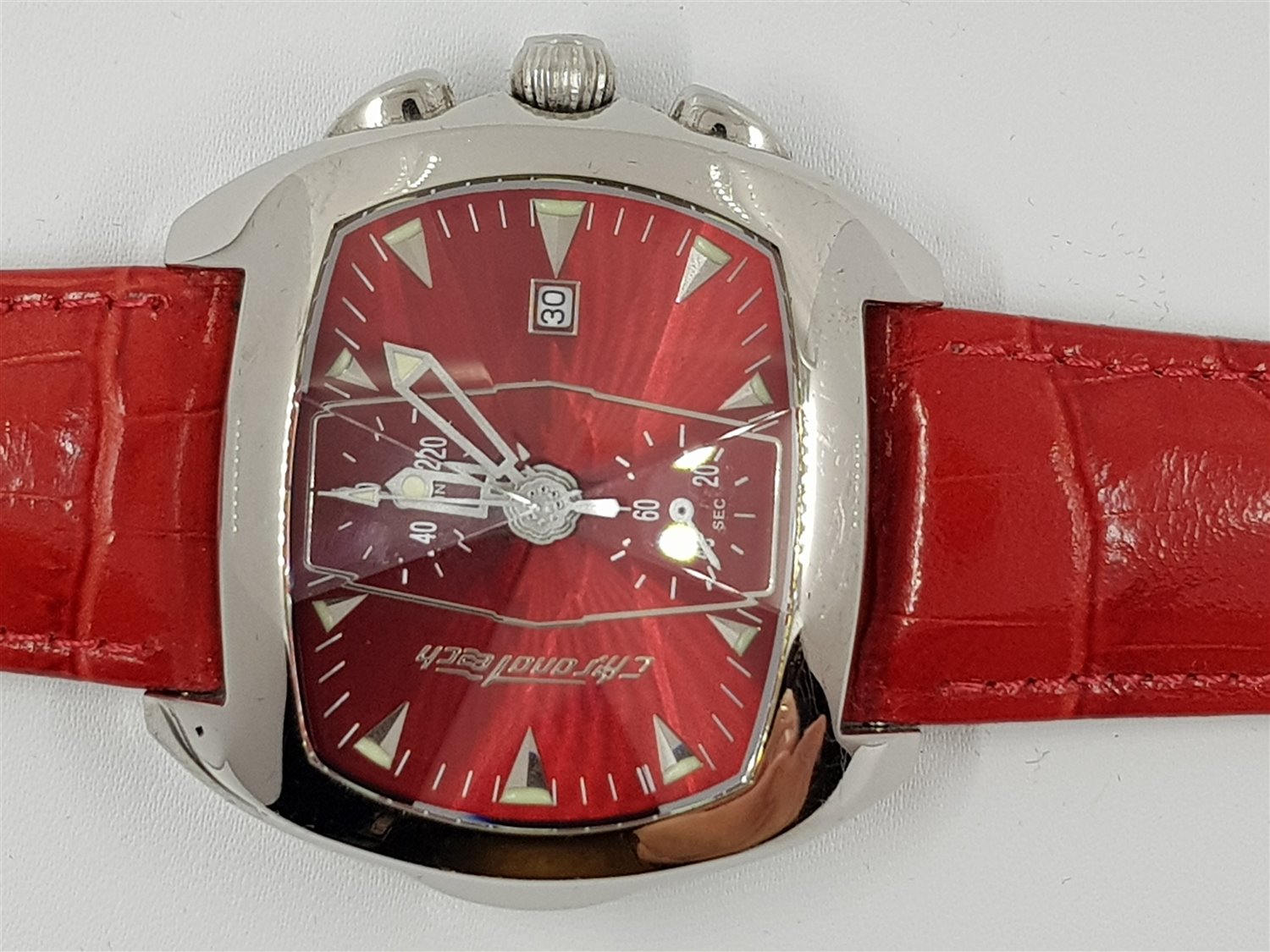 Chronotech Orologio Uomo CT2031M-04 – Quarzo – Cassa Acciaio 39mm – Quadrante Analogico – Cinturino Acciaio
