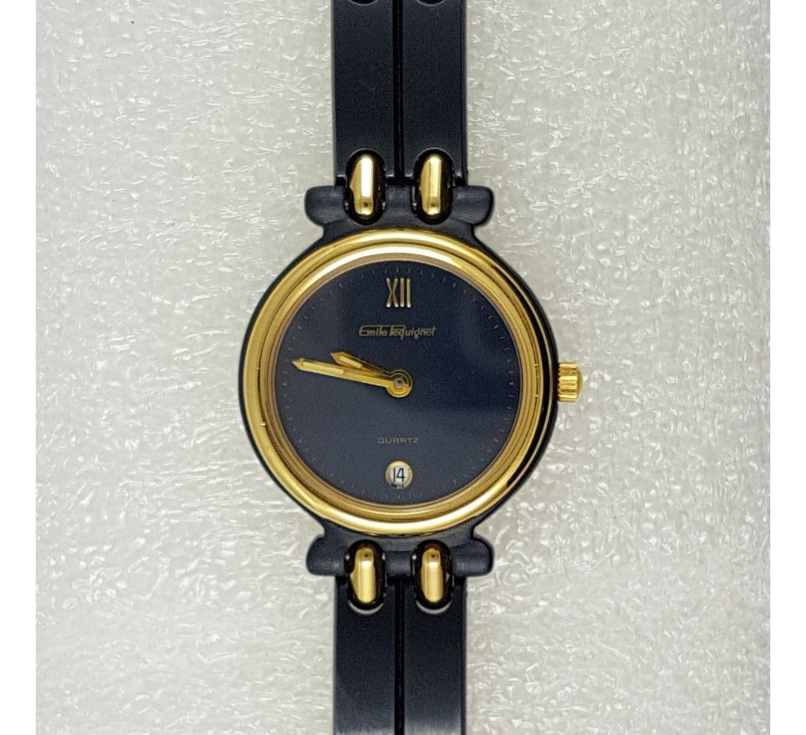 Montre Quartz Emile Pequignet - Cadran Plaque G10M, Acier Inox, Occasion état Moyen