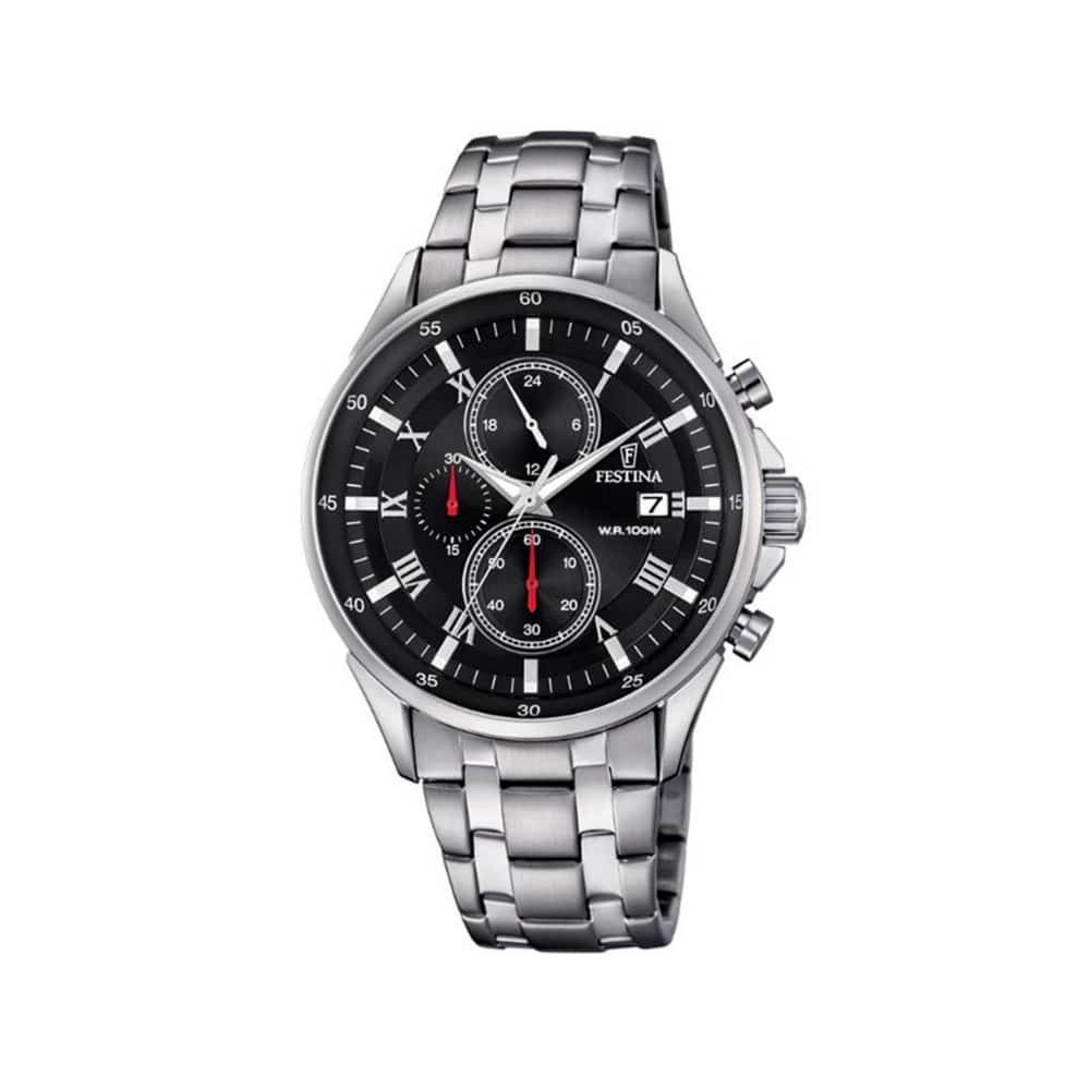 Festina Orologio Uomo Cronografo F6864-5 – Quarzo, Cinturino In Acciaio Inox, 10 ATM - 2