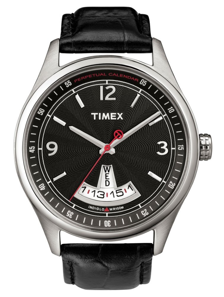Oiritaly Orologio Al quarzo Uomo Timex Perpetual Calendar