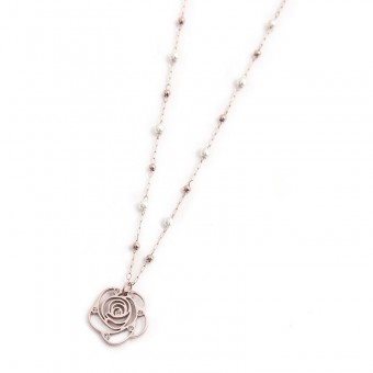 COLLANA E BRACCIALE IN ACCIAIO CON CUORE - Gioielli - Ciondoli - di