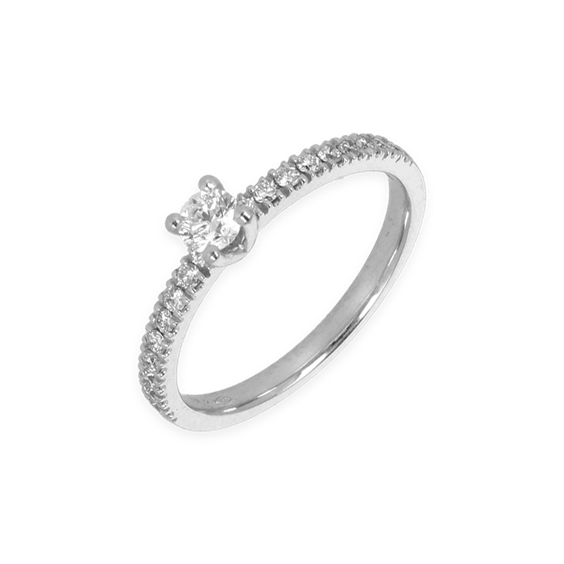 Anello Donna Namuri 38560/19B-12 Primo Amore Oro bianco