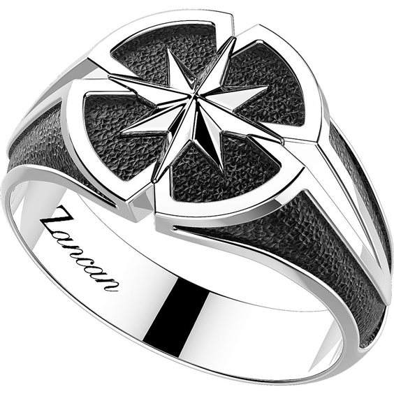 Godenzi Gioielleria Anello Uomo Zancan EXA175-22 Argento