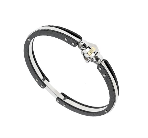 Oiritaly Bracciale - Uomo - Juventus - B-JB003UCN - Caucciù