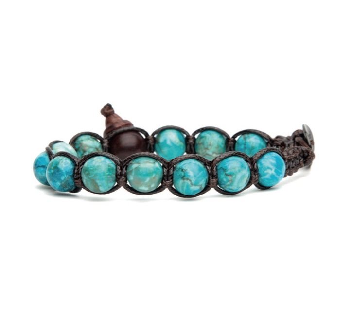 Bracciale Tamashii In Turchese Africano - Elegante E Spirituale - Rif. BHS900-75 - 2