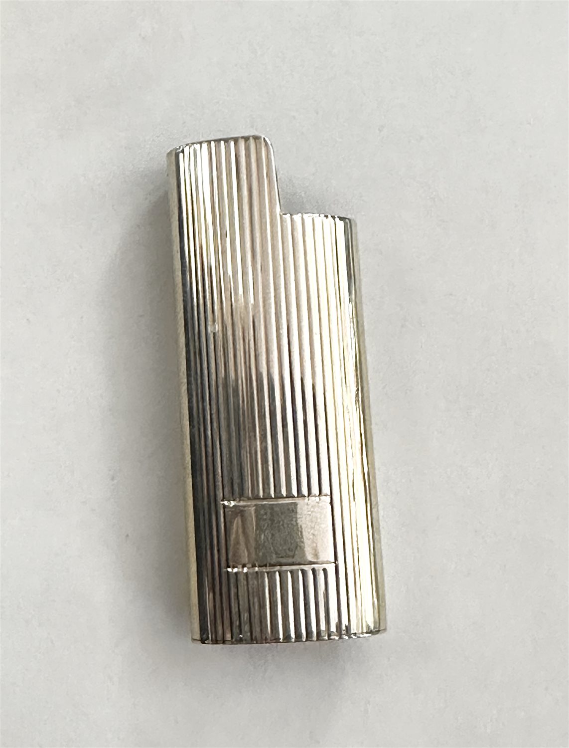 Porta Accendino Bic Mini In Argento 925 Realizzato A Mano In Italia Da Arfasatti. Finitura Lucida A Specchio, Con Certificato Di Qualità. - 2