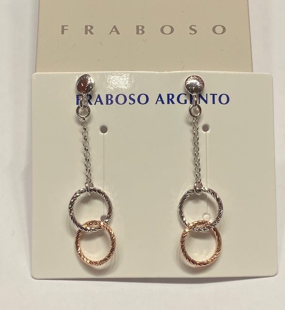 Orecchini A Borchia Oscillanti In Argento 925 Con Chiusura A Farfalla - Altezza 1cm, Larghezza 0.7cm - 3