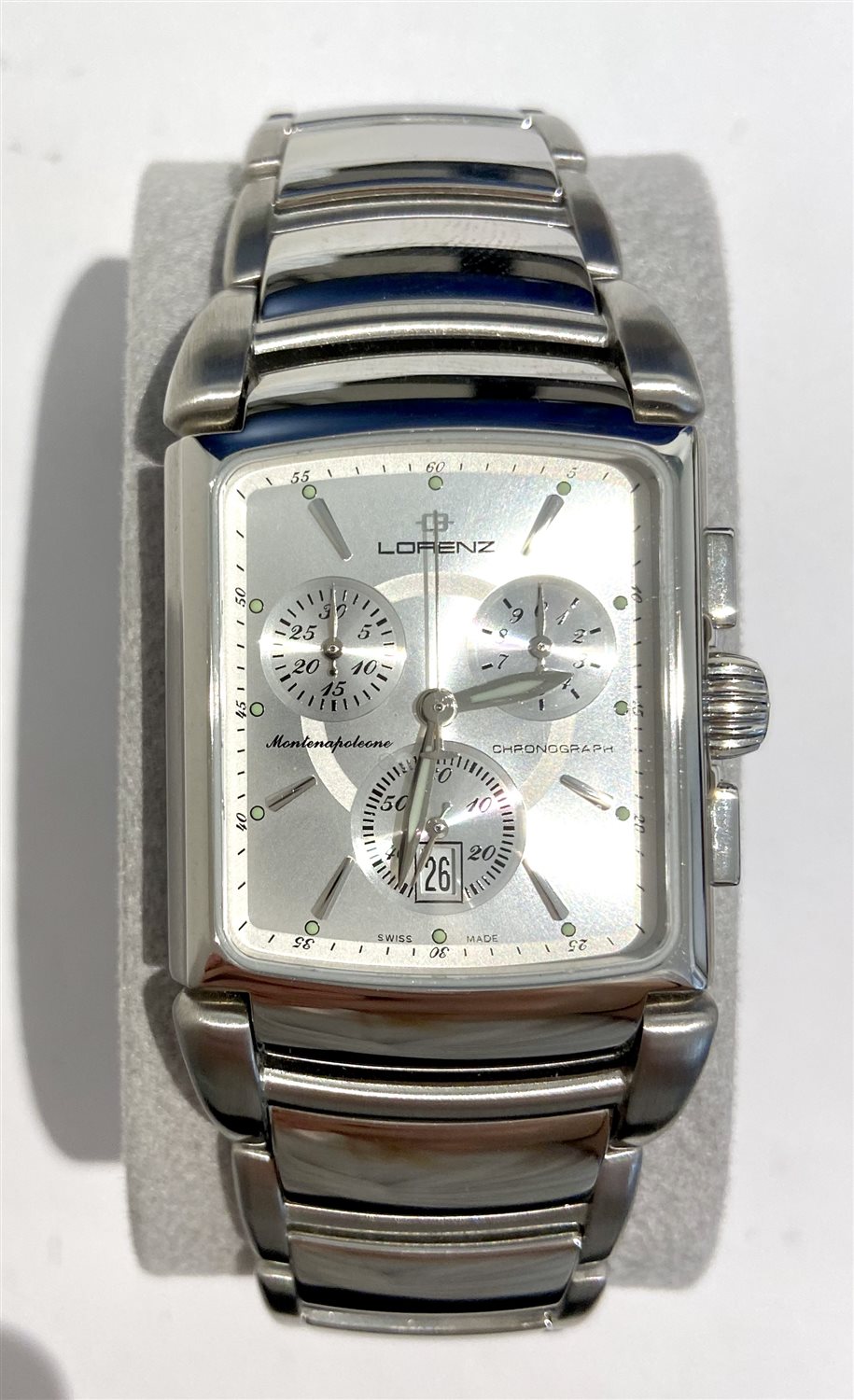 OROLOGIO LORENZ MONTENAPOLEONE gold 750 in oro e acciaio swiss made