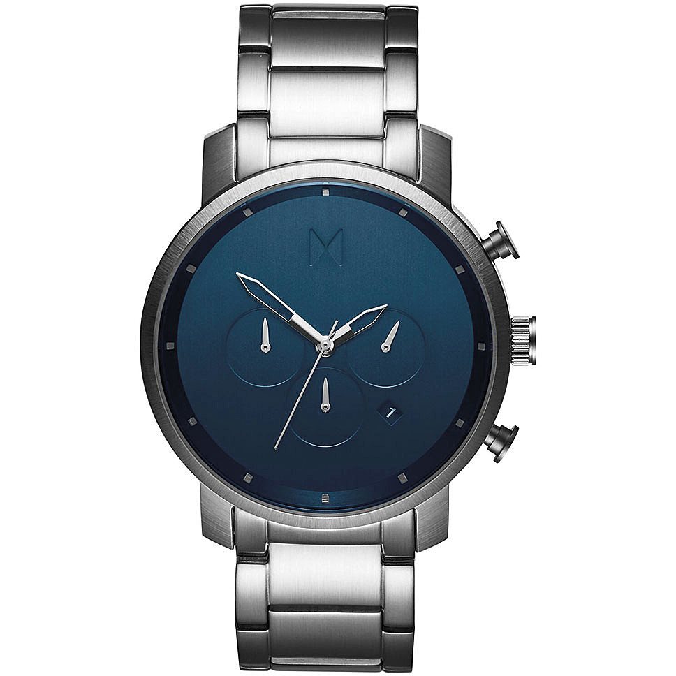 MVMT Orologio Uomo Al Quarzo Con Cinturino In Tela, Cassa In Acciaio 41mm, Grigio