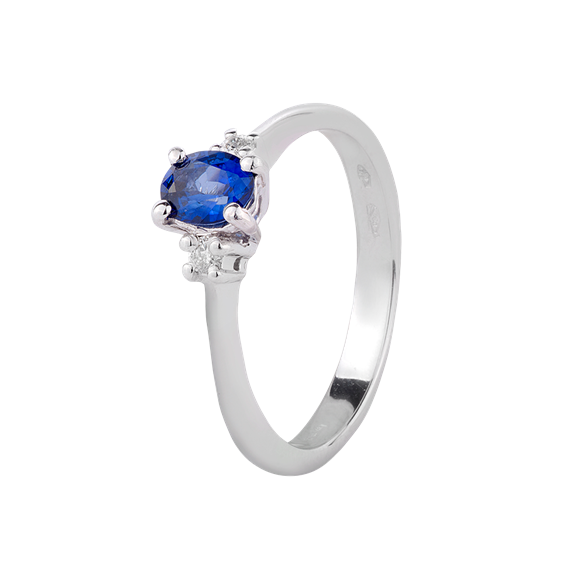 Oiritaly Anello Donna Namuri 14516ZA-15 Pansee Oro bianco