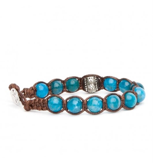 Bracciale RUOTA DELLA PREGHIERA MULTIFACETED TURCHESE Tamashii Unisex