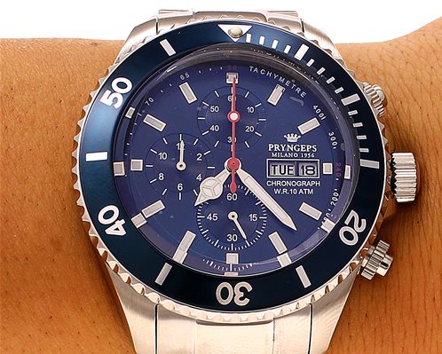 Oiritaly Orologio Al quarzo Uomo Pryngeps Mediterraneo