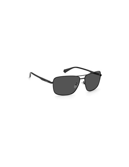 Lunettes De Soleil Polaroid Rondes - Monture Et Verres Noirs - Modèle 8026A - Occasion