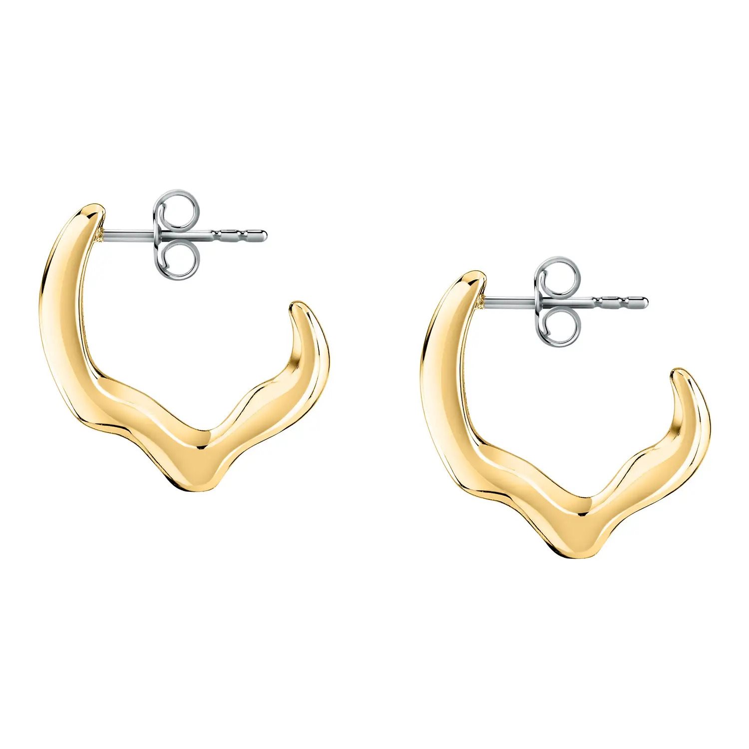 TRUSSARDI Orecchini Donna T-Logo In Acciaio Inox Con Zirconi - TJAXC37