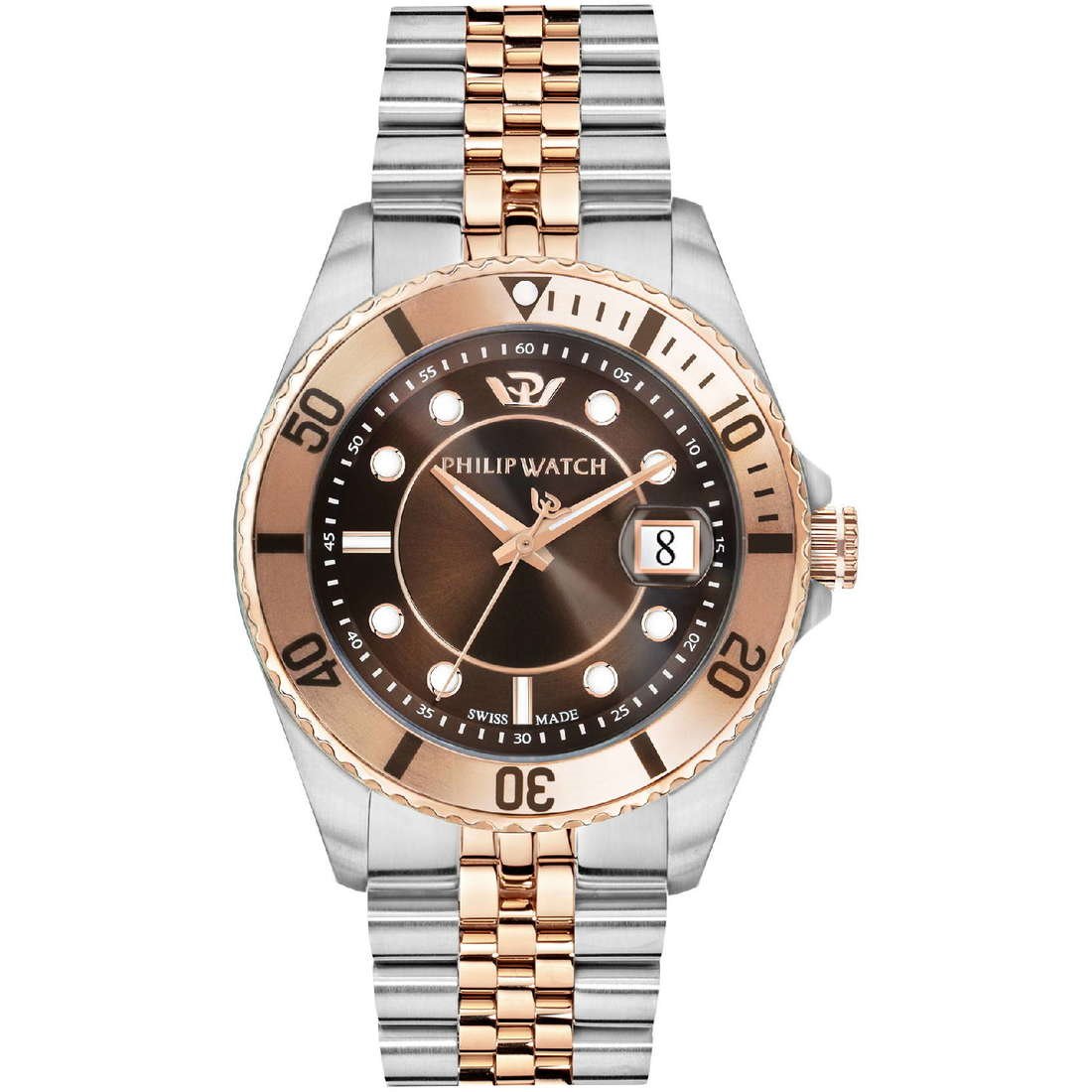 Orient Orologio Uomo Automatico Meccanico Pelle Acciaio Placcato Oro