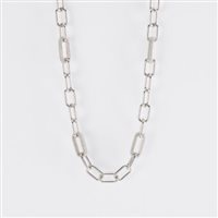 Collana Mabina Uomo 553374 in Argento 925 a maglie Ovali lisce