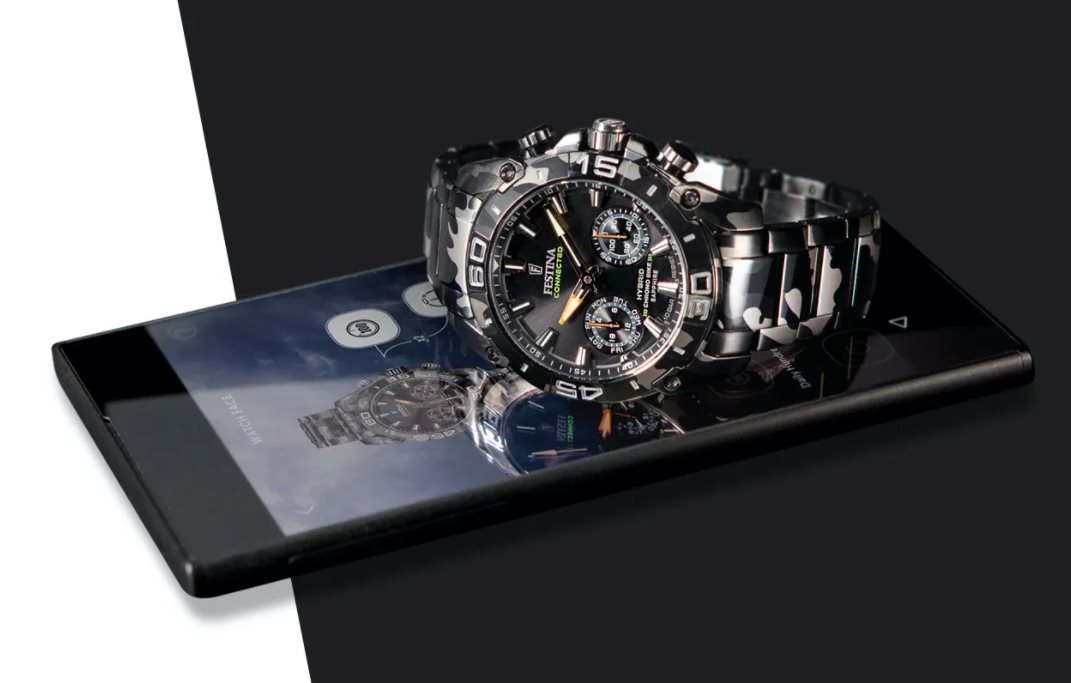 Festina Connected F20545/1: Smartwatch Ibrido Uomo In Acciaio 316L Nero Con Vetro Zaffiro