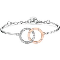 Brosway Bracciale Donna In Acciaio 316L E PVD Oro - Collezione Chakra Con Scritta 'Brave' - BHK239