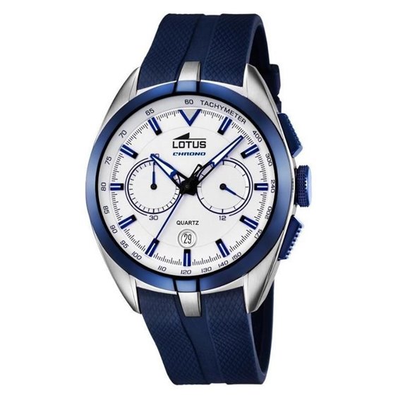 Orologio Uomo LOTUS Con Cinturino In Gomma – Cronografo Analogico, Cassa In Acciaio 316L, 5 Atm - 4