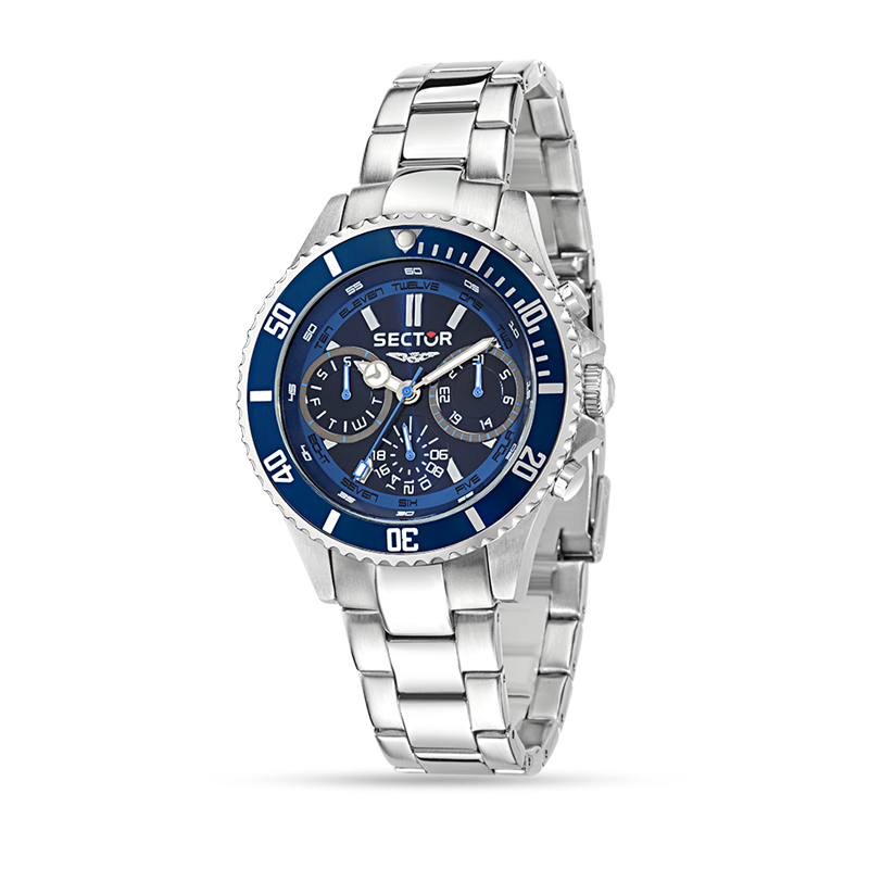 Sector No Limits 230 Orologio Uomo Automatico – Cassa 43mm, Acciaio Riciclato, Impermeabile 20 ATM, Quadrante Nero - 4