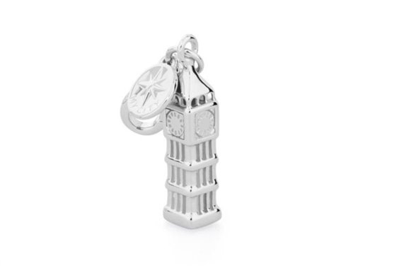 Rosato Charm Gufo In Argento 925 Con Placcatura Oro Rosa E Zirconi – Collezione Storie, RZ002