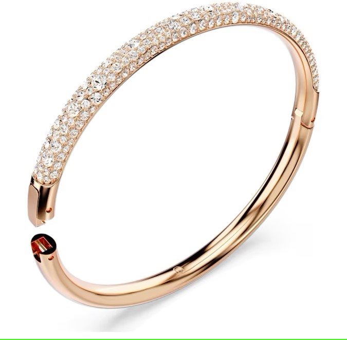 Bracciale/Cavigliera In Acciaio Inox Keybella | Con Lucchetto E Stella, Liscio, 24 Cm, Unisex - 3