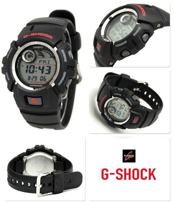 G2900f 1v 2900f Casio G-Shock G2900F-1V Black Resin Wristwatch
