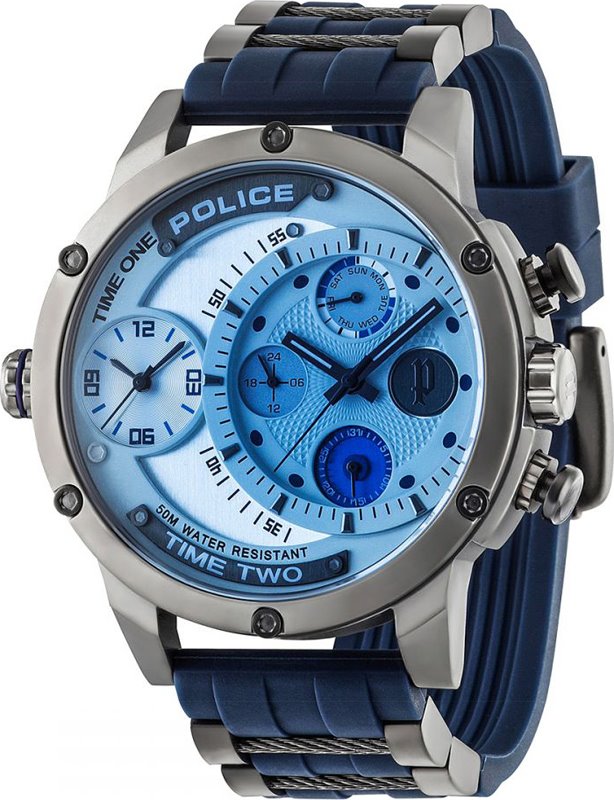 Police Orologio Uomo PL14835JSU.12, Cassa In Acciaio, Quadrante Marrone, Cinturino In Pelle, Datario, 5 ATM
