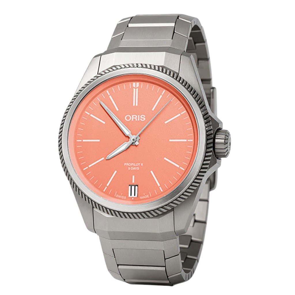 Orologio Oris Uomo ProPilot X Calibre 400 Titanio in Titanio 01 400 7778 7158-07 7 20 01TLC