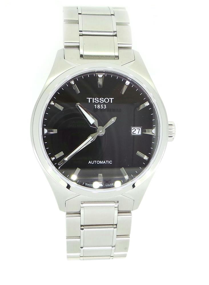 Tissot T-Classic Chemin Des Tourelles Powermatic 80 COSC Orologio Automatico Uomo - Acciaio, Quadrante Nero, Data, Svizzero, T0994081105800 - 3
