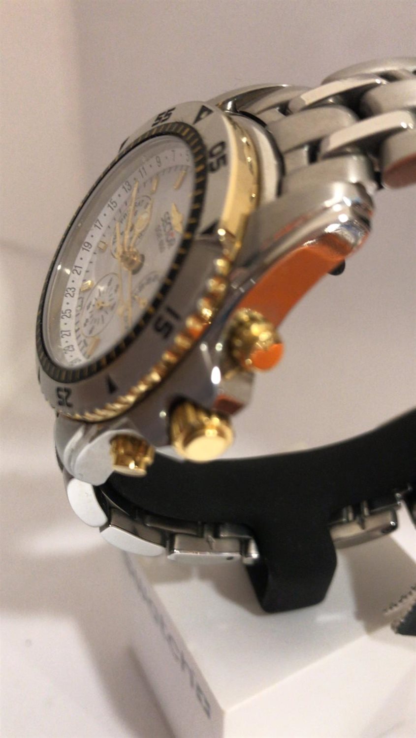 Sector No Limits R3253578017 - Orologio analogico al quarzo, da uomo, con cinturino in acciaio INOX, argento, Bracciale