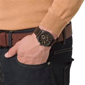 Orologio da uomo Fossil Monty cronografo in pelle al quarzo