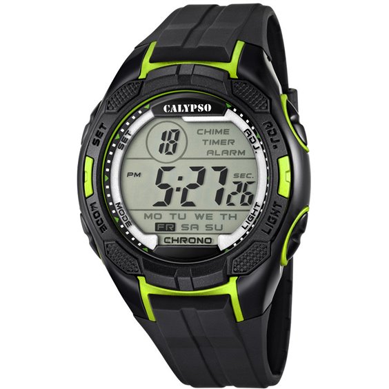 Orologio Digitale Calypso K5804/4 Unisex – Grigio, Cinturino In Plastica, Subacqueo 10ATM (100m) - 4