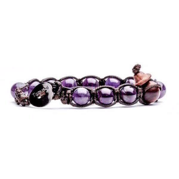 Bracciale Originale Tibetano Tamashii In Agata Bianca – Pietre Dure Naturali Unisex (Taglia Unica) Con Certificato - 5