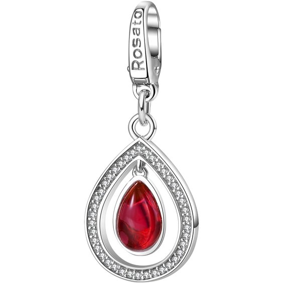 Anello Charm Goccia Con Topazio Rosa – Regolabile In Rame Placcato Platino – Fatto A Mano - Foto 2