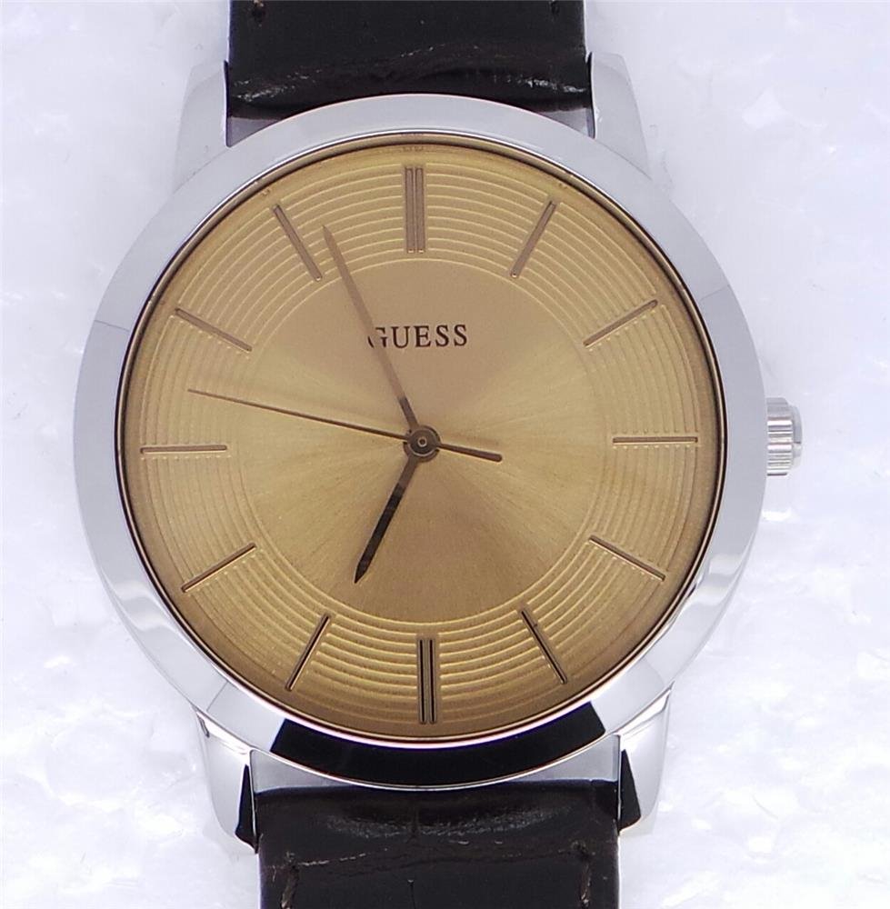 GUESS GW0791G2 Orologio Uomo Multi-quadrante Al Quarzo | Cinturino Materiali Misti Blu, Cassa 44mm, Calendario Giorno-Data