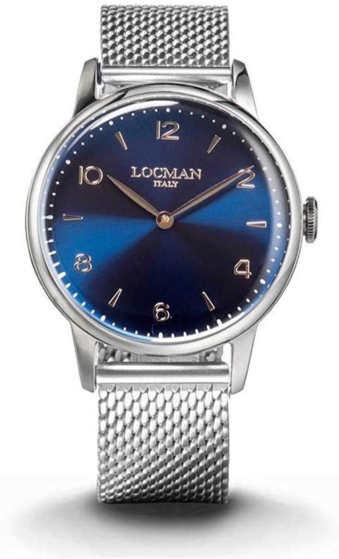 Orologio Locman 1960 SOLO TEMPO Automatico - Quadrante Blu, Cinturino In Pelle, Cassa In Acciaio