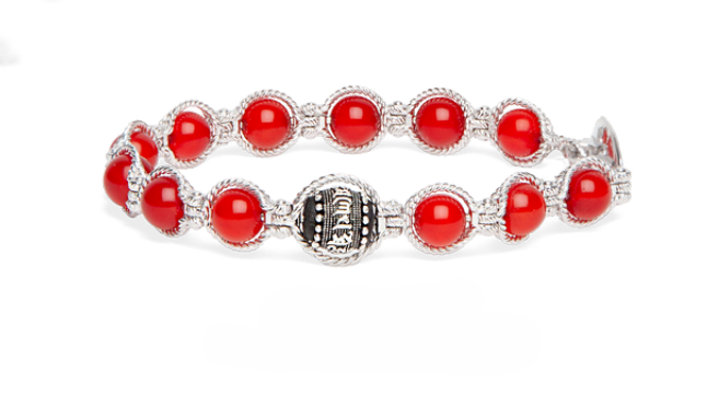 Tamashii Bracciale Unisex Prayer – Cordino Di Cotone Con Calabash In Legno E Ematite Grigia – Regolabile 16-23 Cm – Chiusura A Bottone – Cod. BHS200-22