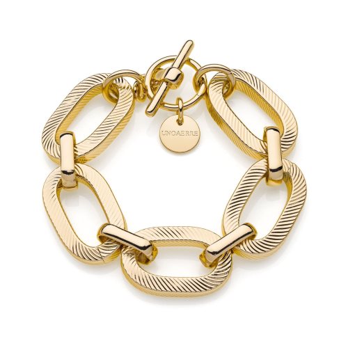 Unoaerre Collana Girocollo Da Donna In Bronzo Placcato Oro Dorato Giallo 1848