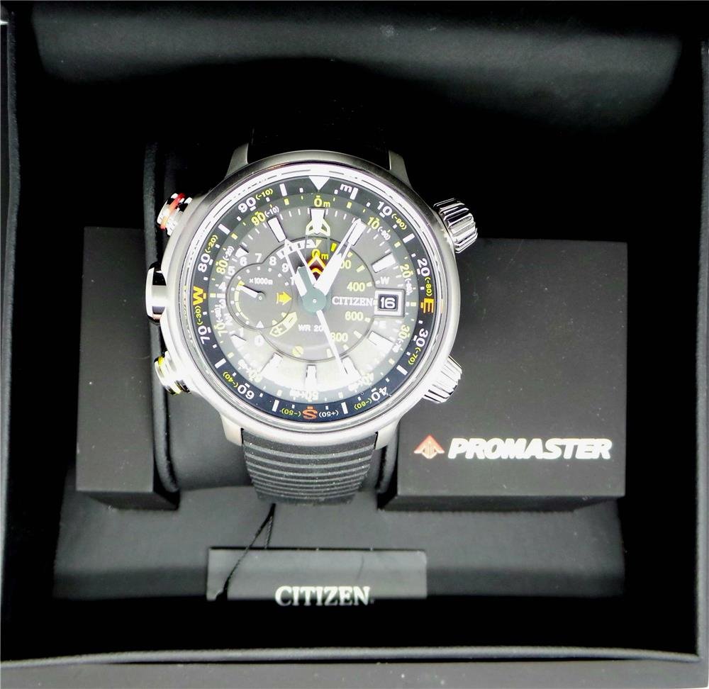 Citizen Promaster Altichron BN4021-02E Orologio Uomo In Super Titanio, Eco-Drive, Altimetro E Bussola, 49.5mm
