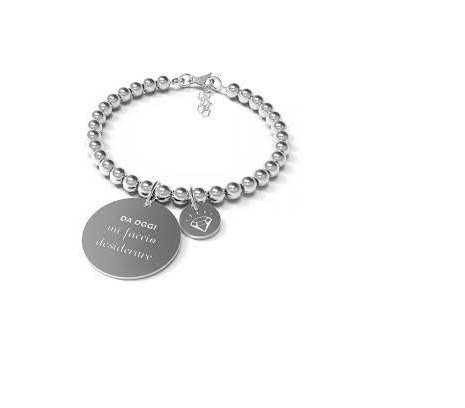 Oiritaly Bracciale - Donna - 10 Buoni Propositi - Acciaio